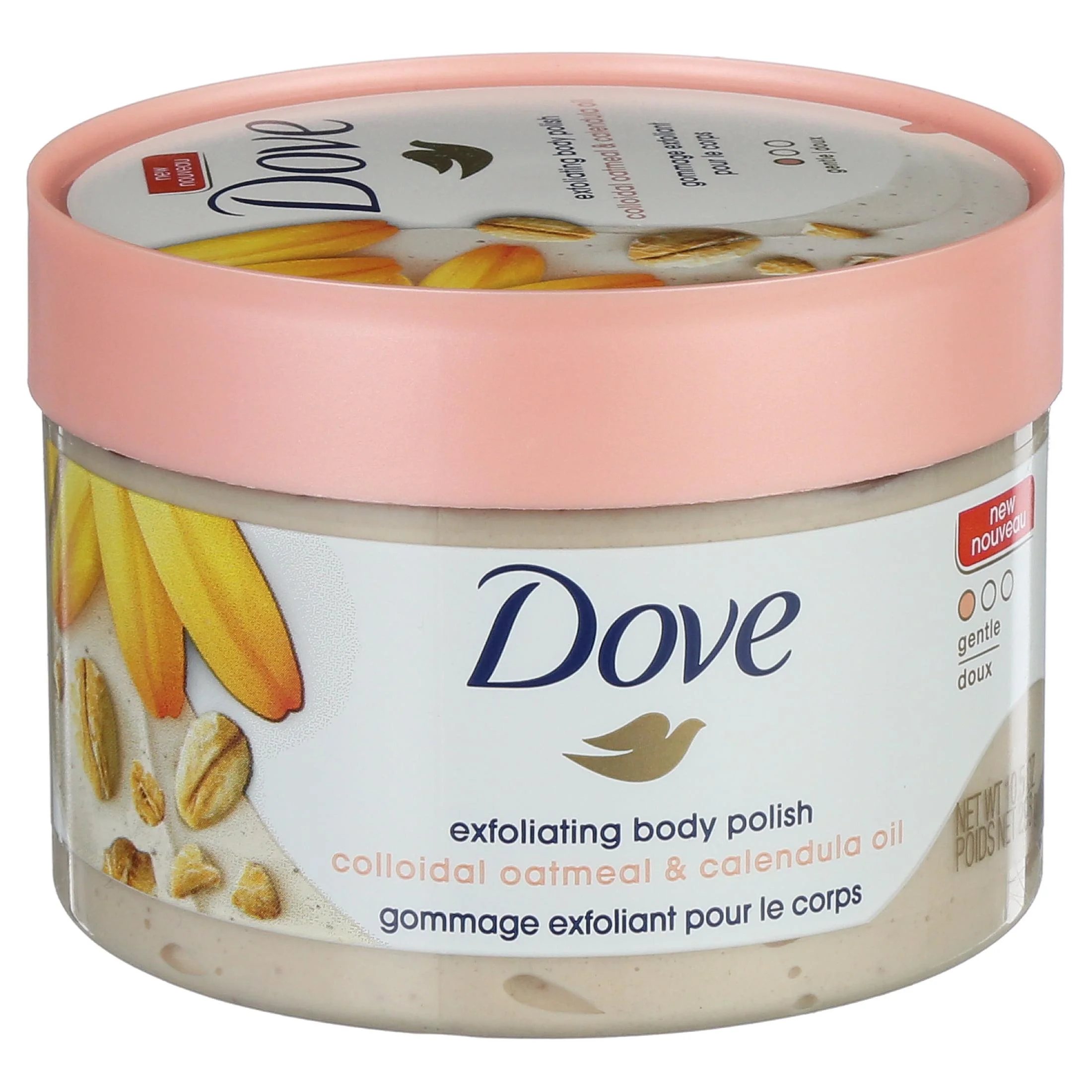 Dove Exfoliating Body Polish Colloidal Oatmeal and Calendula Oil Body Scrub